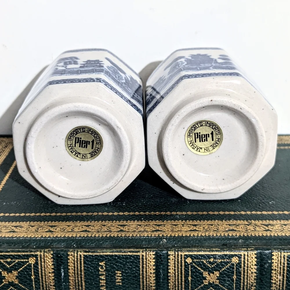Set of 2 Pier 1 Japanese Tea Cups Pier 1 Willow Tea Cups Pier 1 Japanese Willow